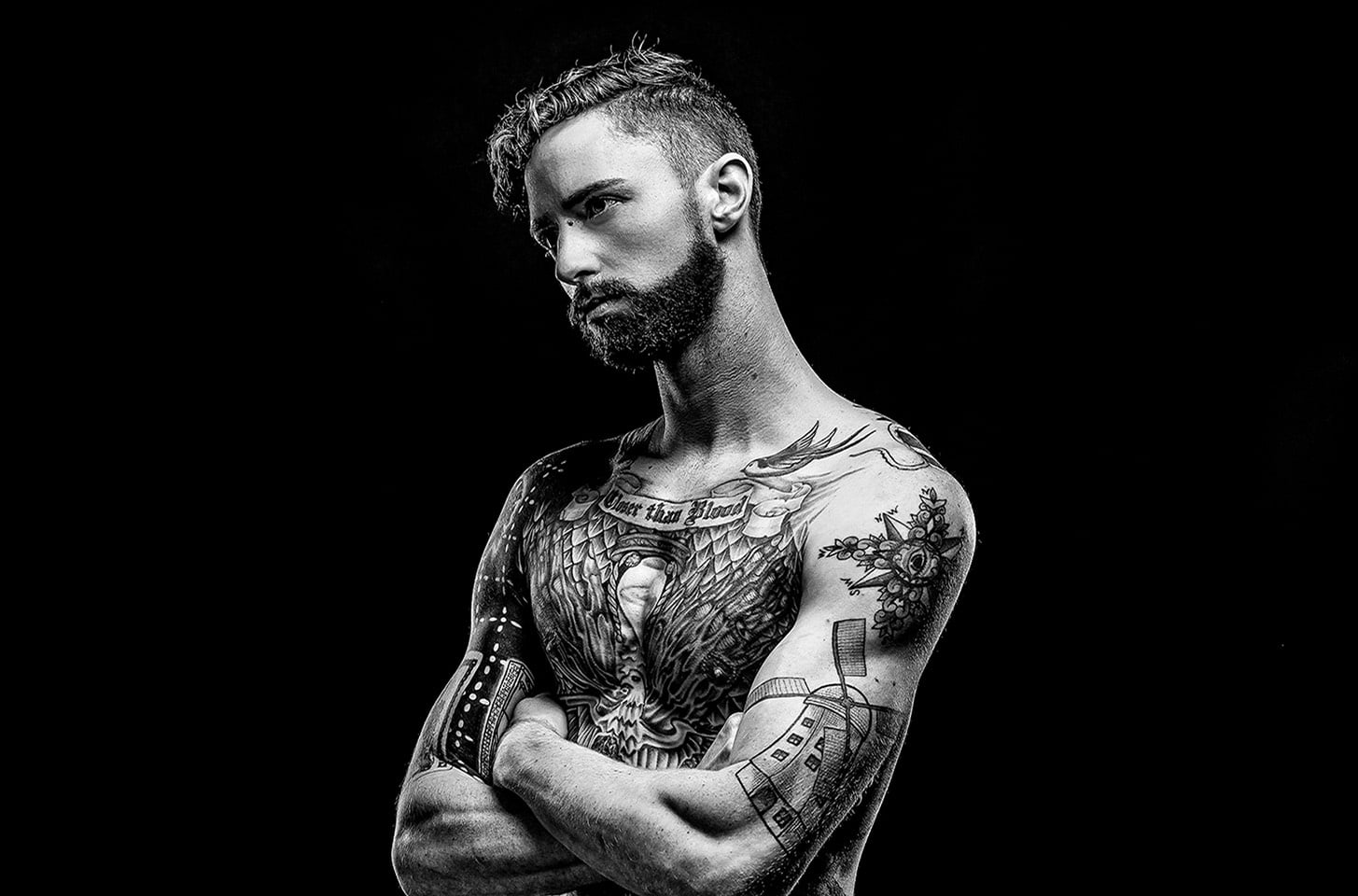 Tattooed BW Model